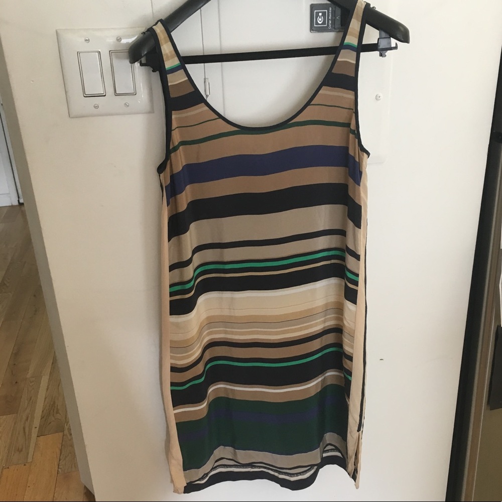 Club Monaco Striped Silk Dress